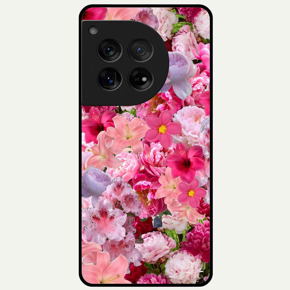  Bloom Crush Fantasy Glass Case For OnePlus 12 back cover – full design glossy printed glass finish