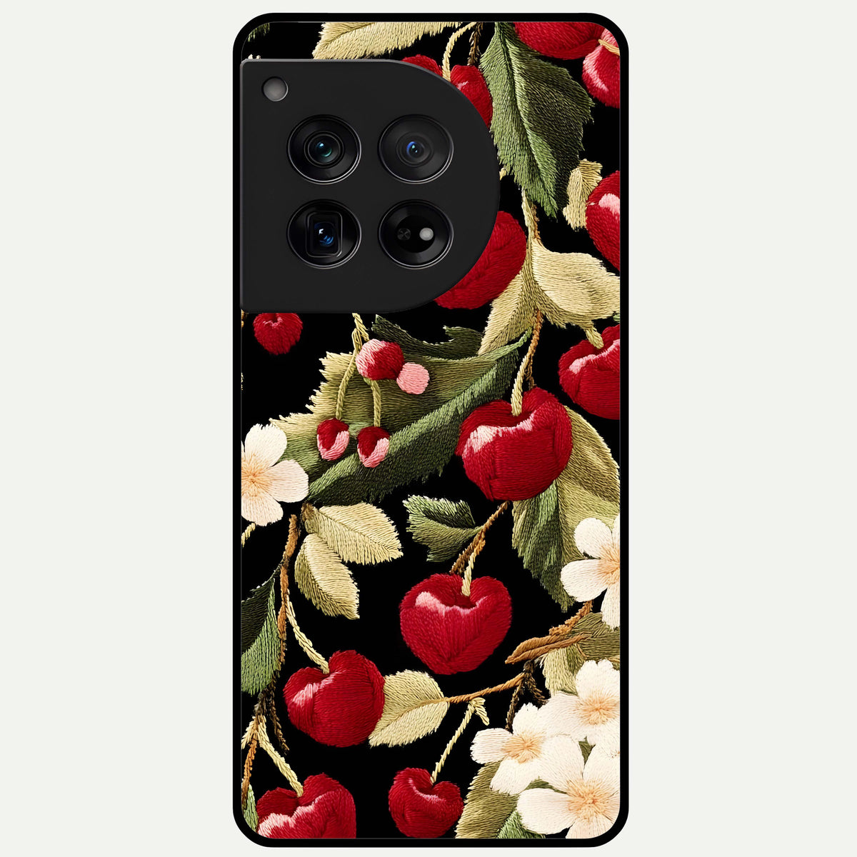  Blooming Spendor Bird Glass Case For OnePlus 12 back cover – full design glossy printed glass finish