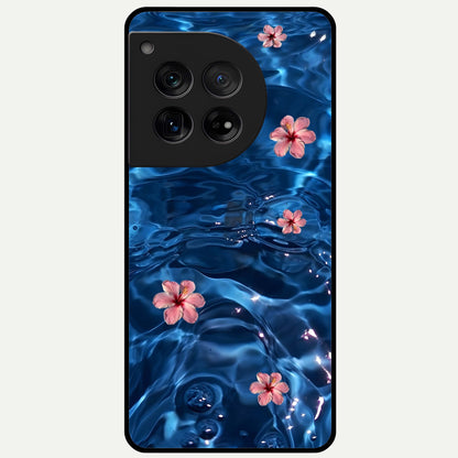  Bloom Thread Art Glass Case For OnePlus 12 back cover – full design glossy printed glass finish