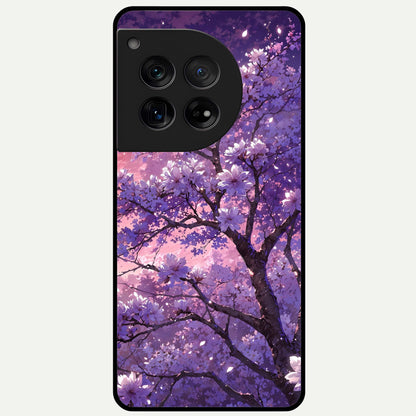  Blossom Tree Glass Case For OnePlus 12 back cover – full design glossy printed glass finish