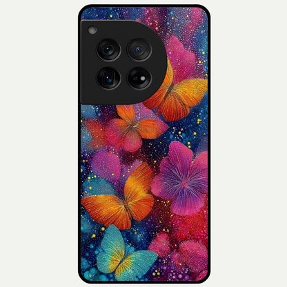  Butterfly Dream Mist Glass Case For OnePlus 12 back cover – full design glossy printed glass finish