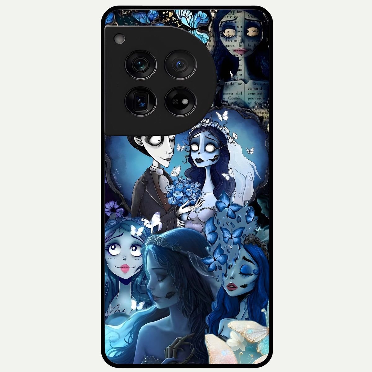  Butterfly Ghost Soul Glass Case For OnePlus 12 back cover – full design glossy printed glass finish