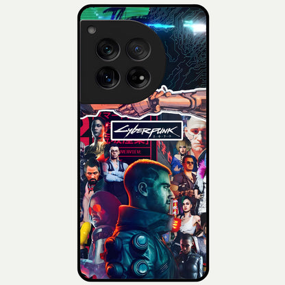  CYBERPUNK Legacy Glass Case For OnePlus 12 back cover – full design glossy printed glass finish