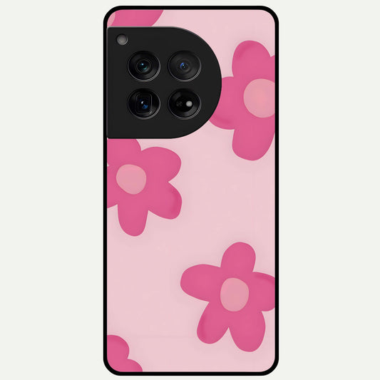  Candy Bloom Dreams Glass Case For OnePlus 12 back cover – full design glossy printed glass finish