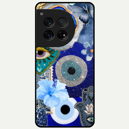  Celestial Blue Vision Glass Case For OnePlus 12 back cover – full design glossy printed glass finish