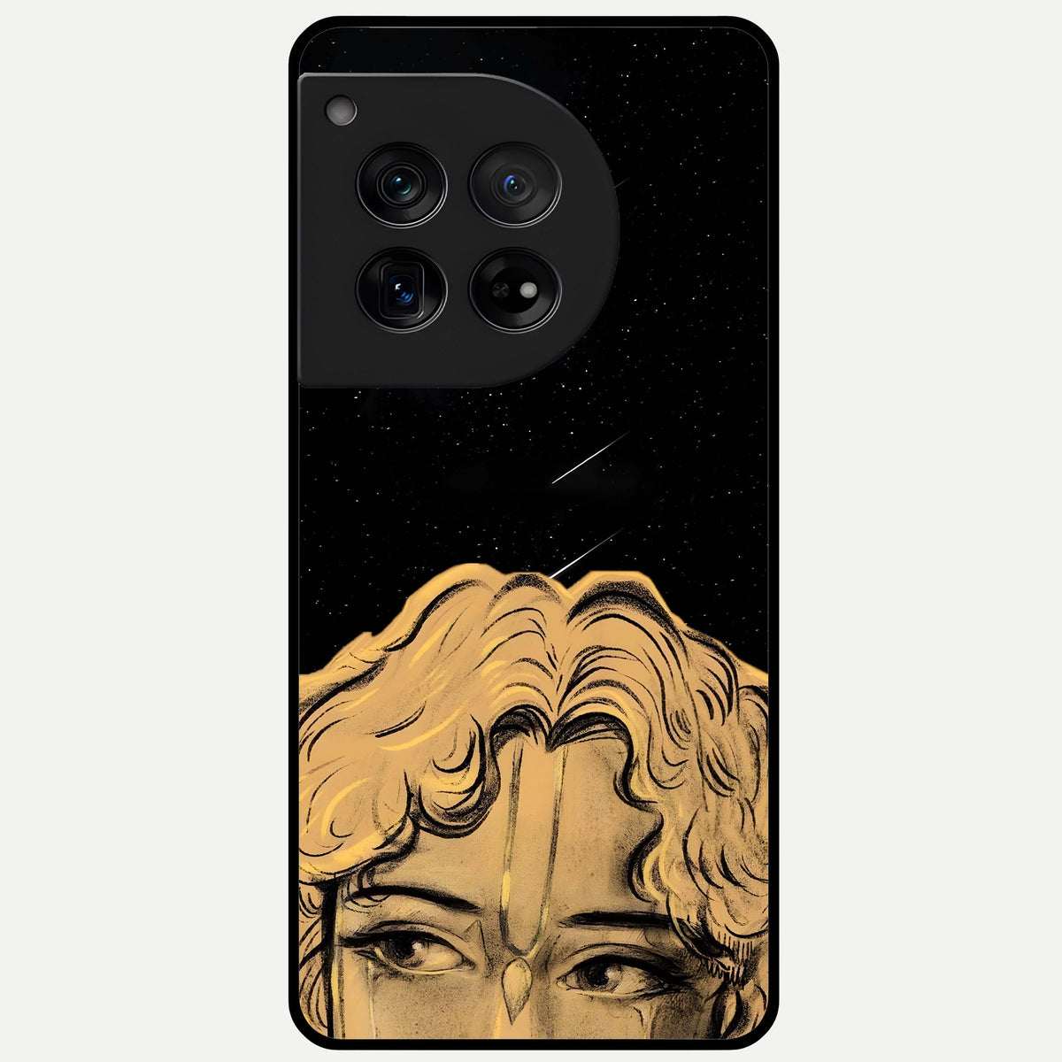  Celestial Gods Plan Glass Case For OnePlus 12 back cover – full design glossy printed glass finish