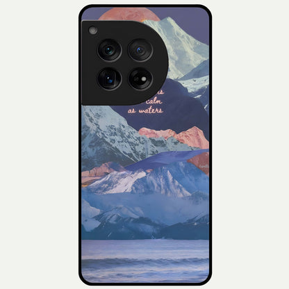  Celestial Mountain Calm Glass Case For OnePlus 12 back cover – full design glossy printed glass finish