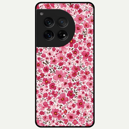  Cherry Blossom Charm Glass Case For OnePlus 12 back cover – full design glossy printed glass finish