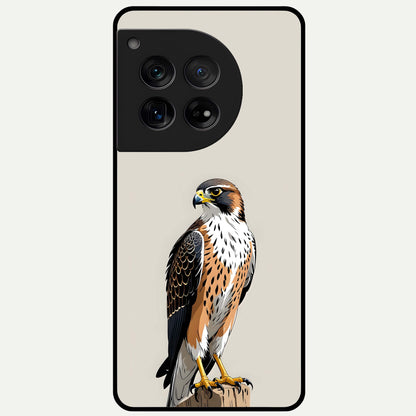  Clever Eagle Glass Case For OnePlus 12 back cover – full design glossy printed glass finish