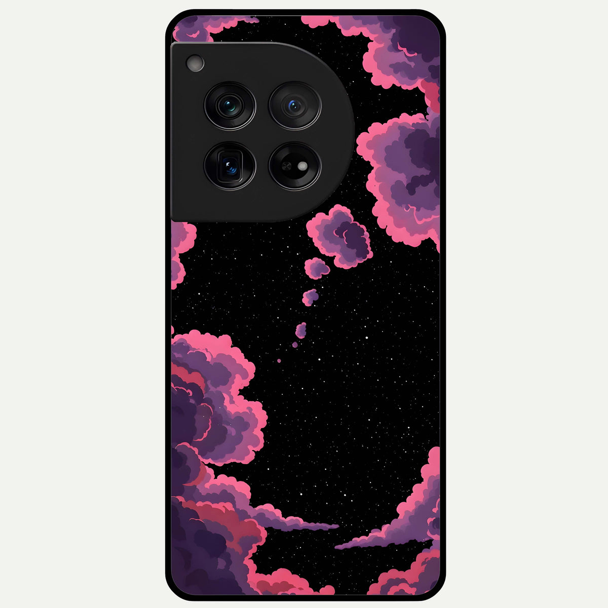  Cosmic Cloud Journey Glass Case For OnePlus 12 back cover – full design glossy printed glass finish