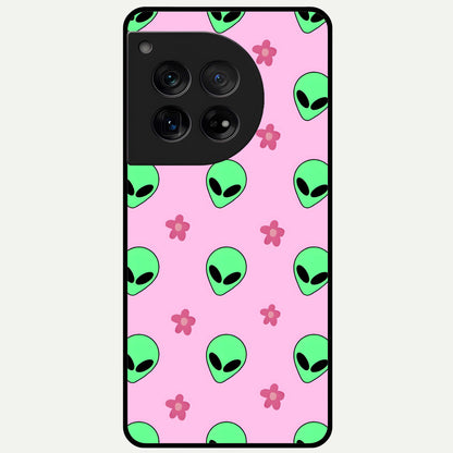  Cosmic Cute Crush Glass Case For OnePlus 12 back cover – full design glossy printed glass finish