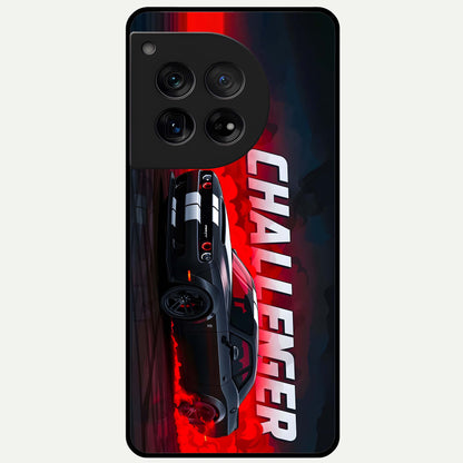  Crimson Challenger Fury Glass Case For OnePlus 12 back cover – full design glossy printed glass finish