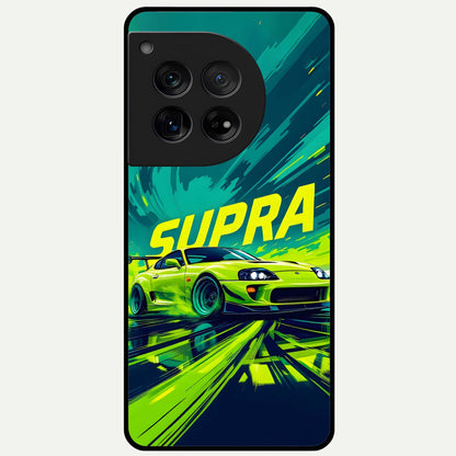  Electric Supra Thunder Glass Case For OnePlus 12 back cover – full design glossy printed glass finish