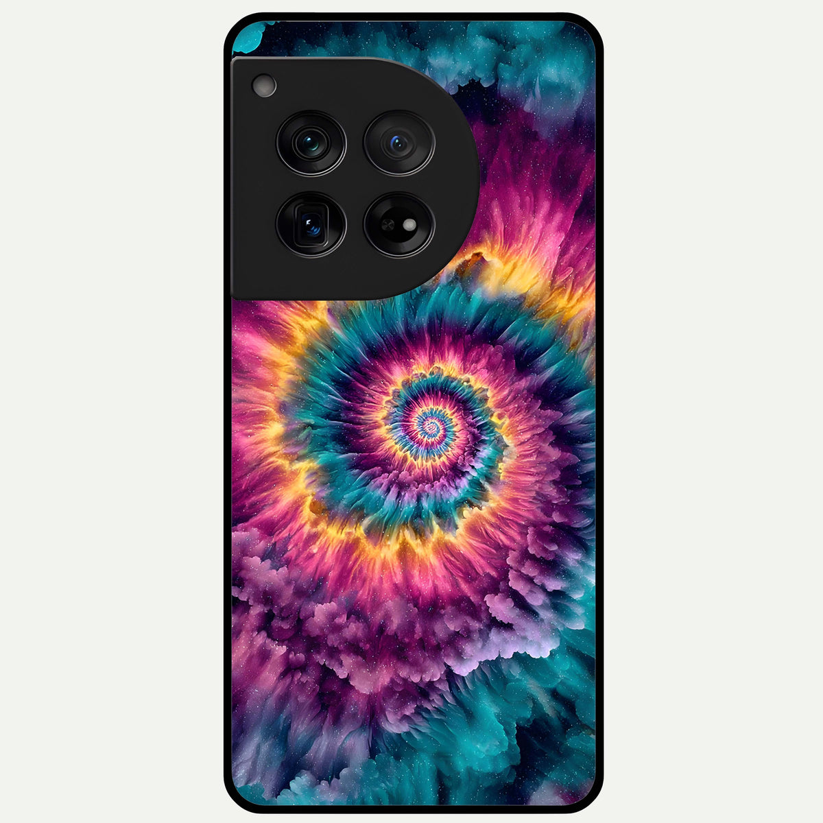  Galactic Spiral Burst Glass Case For OnePlus 12 back cover – full design glossy printed glass finish