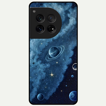  Galaxy Dream Space Glass Case For OnePlus 12 back cover – full design glossy printed glass finish