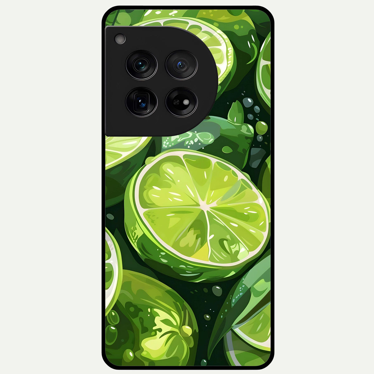  Green Kawasaki Glass Case For OnePlus 12 back cover – full design glossy printed glass finish