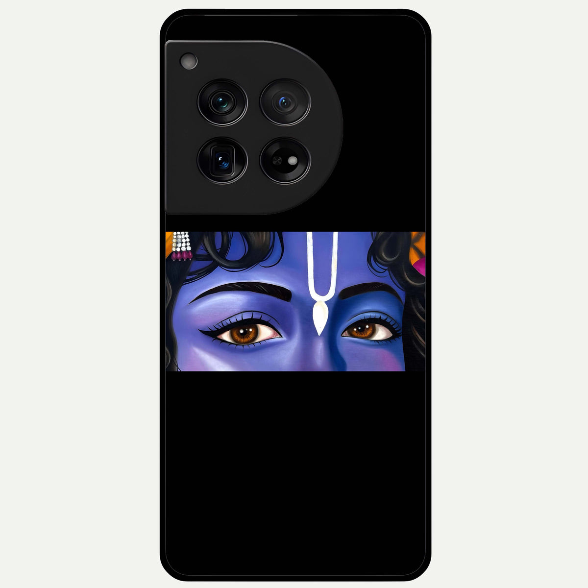  Krishna Eye Glass Case For OnePlus 12 back cover – full design glossy printed glass finish