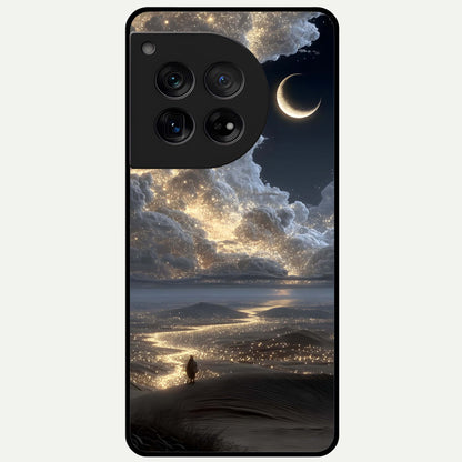  Moonlight Spark Path Glass Case For OnePlus 12 back cover – full design glossy printed glass finish