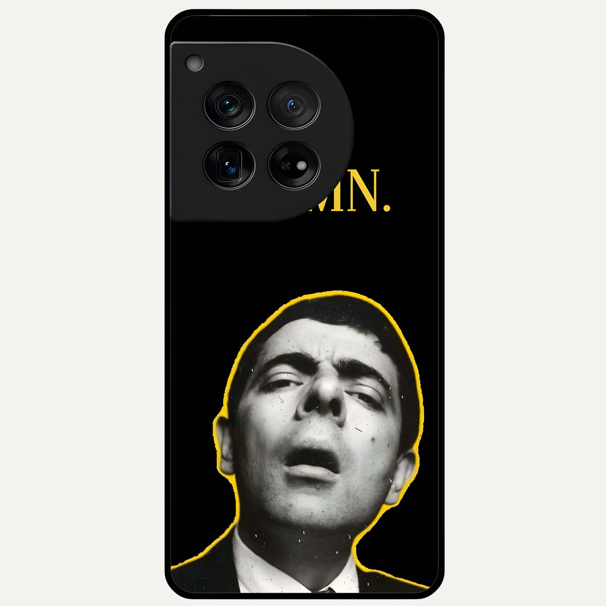  Mr Bean Damn Glass Case For OnePlus 12 back cover – full design glossy printed glass finish