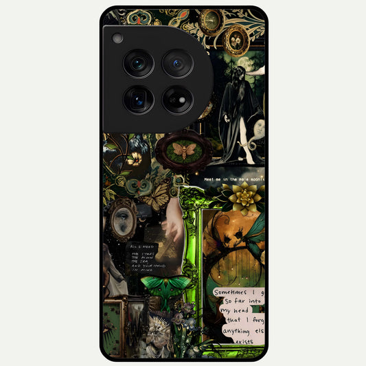  Mystic Woods Secret Glass Case For OnePlus 12 back cover – full design glossy printed glass finish
