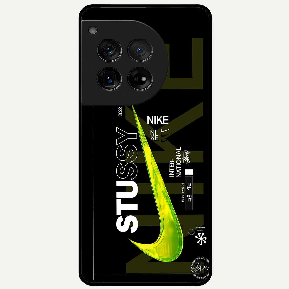  Neon Street Edition Glass Case For OnePlus 12 back cover – full design glossy printed glass finish