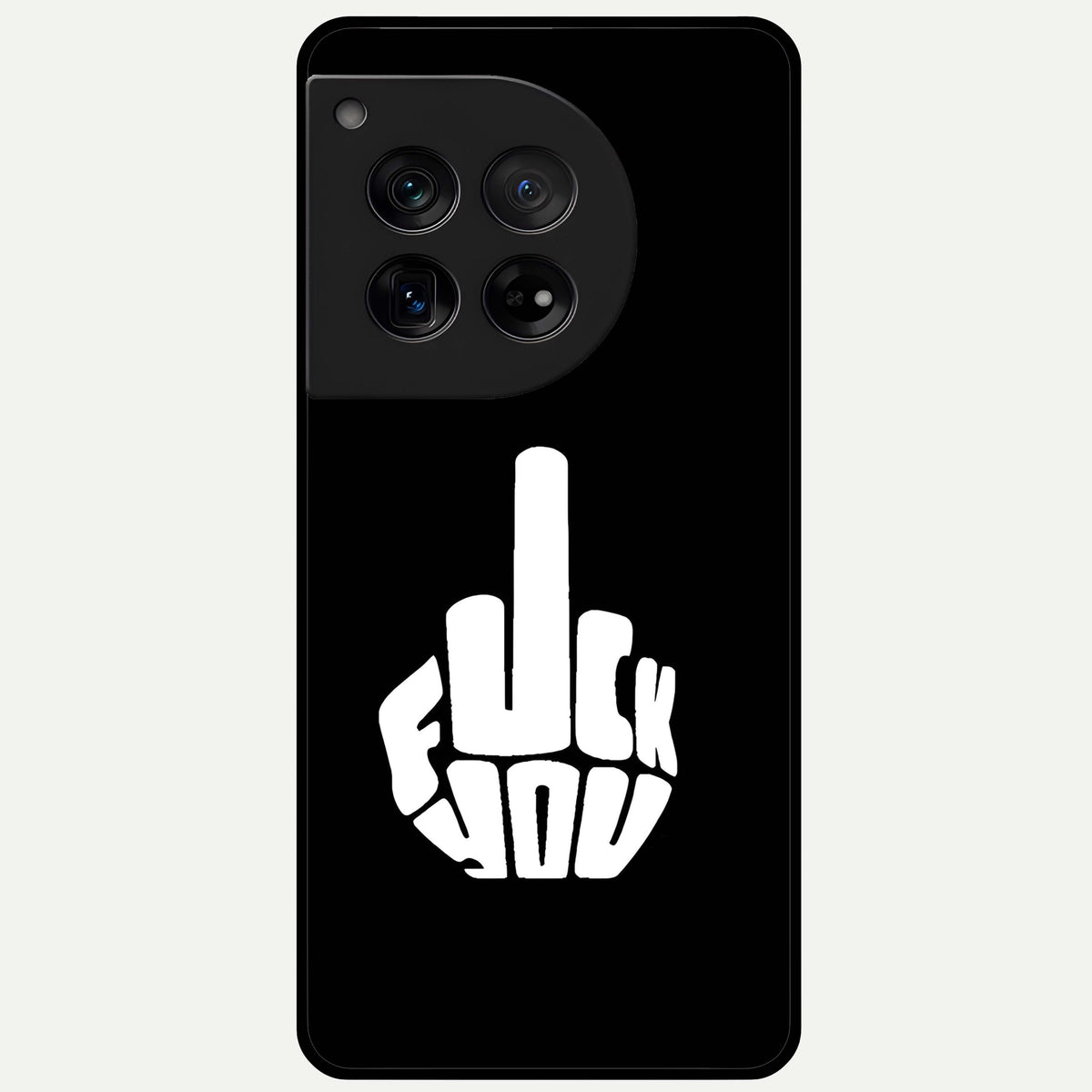  Rebel Mode On Glass Case For OnePlus 12 back cover – full design glossy printed glass finish