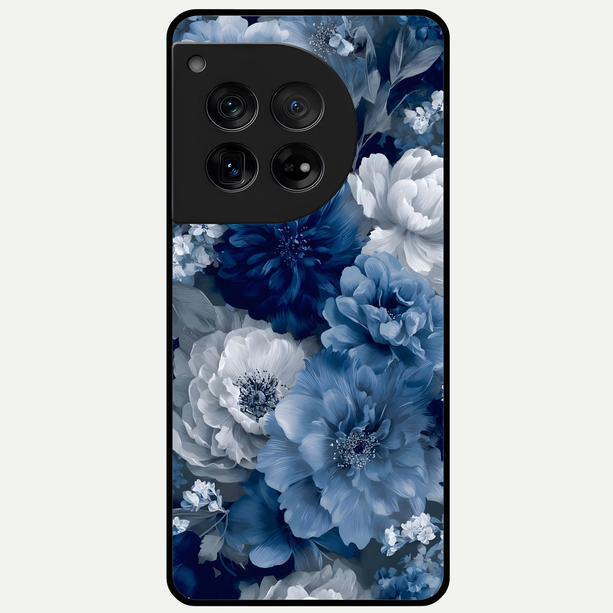 Royal Bloom Garden Glass Case For OnePlus 12 back cover – full design glossy printed glass finish