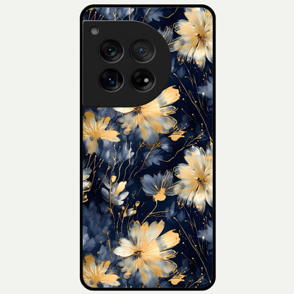  Royal Petal Dream Glass Case For OnePlus 12 back cover – full design glossy printed glass finish