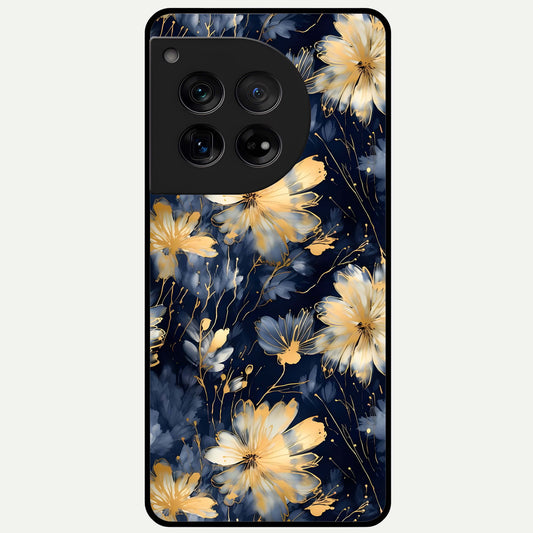  Royal Petal Dream Glass Case For OnePlus 12 back cover – full design glossy printed glass finish