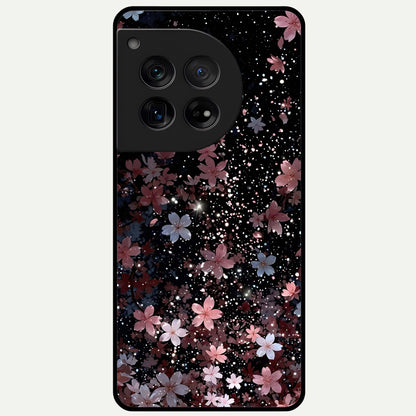  Starlit Flower Dreams Glass Case For OnePlus 12 back cover – full design glossy printed glass finish