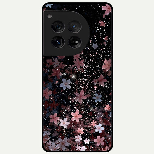  Starlit Flower Dreams Glass Case For OnePlus 12 back cover – full design glossy printed glass finish