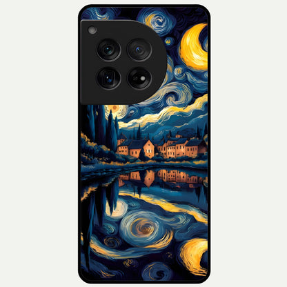  Starry Sky Serenity Glass Case For OnePlus 12 back cover – full design glossy printed glass finish