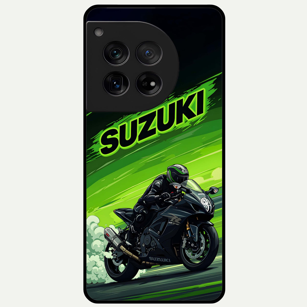  Suzuki Speed Beast Glass Case For OnePlus 12 back cover – full design glossy printed glass finish