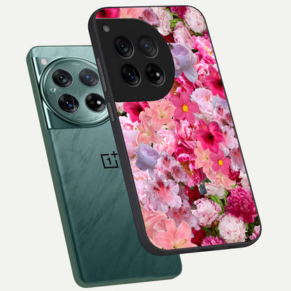  Bloom Crush Fantasy phone case For OnePlus 12 showing premium glass back cover with detailed artwork
