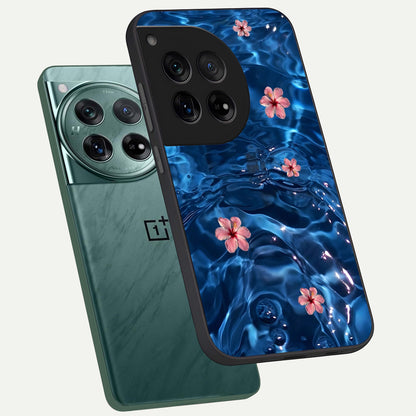  Bloom Thread Art phone case For OnePlus 12 showing premium glass back cover with detailed artwork