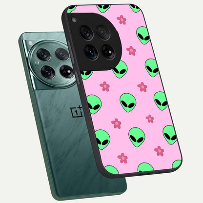  Cosmic Cute Crush phone case For OnePlus 12 showing premium glass back cover with detailed artwork