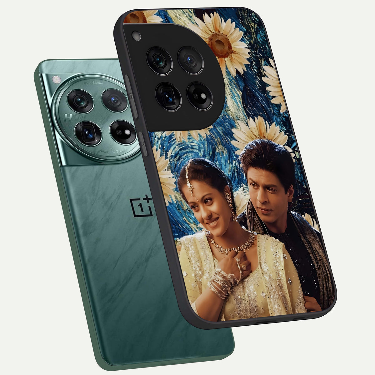  Eternal Love Story phone case For OnePlus 12 showing premium glass back cover with detailed artwork