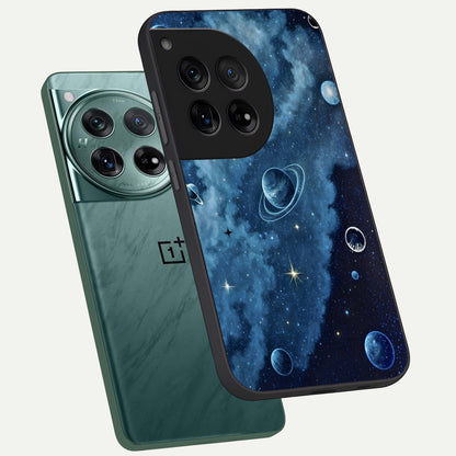  Galaxy Dream Space phone case For OnePlus 12 showing premium glass back cover with detailed artwork
