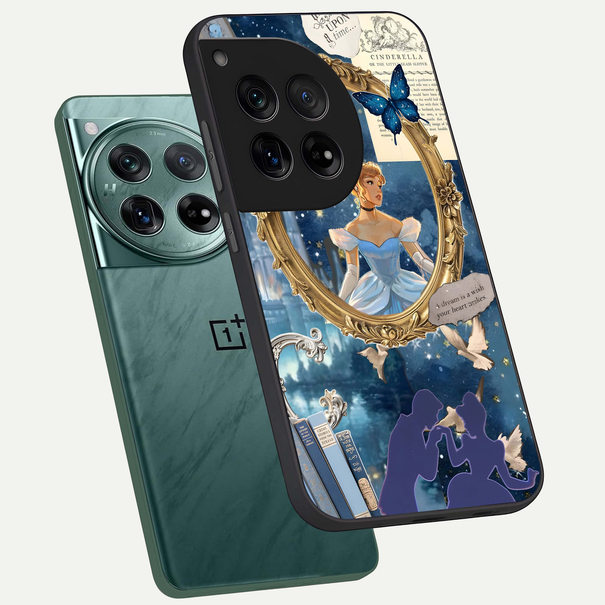  Midnight Queen phone case For OnePlus 12 showing premium glass back cover with detailed artwork