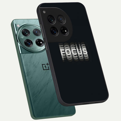  Mono Focus Vision phone case For OnePlus 12 showing premium glass back cover with detailed artwork