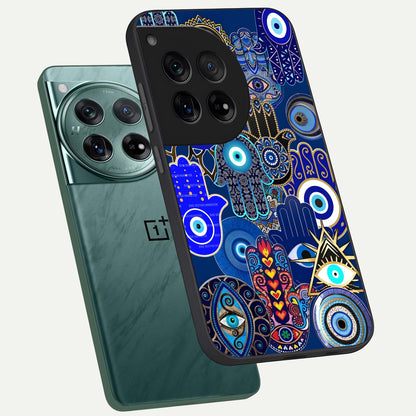  Mystic Palm Guard phone case For OnePlus 12 showing premium glass back cover with detailed artwork