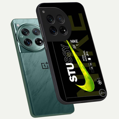 Neon Street Edition phone case For OnePlus 12 showing premium glass back cover with detailed artwork