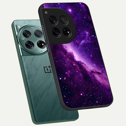 Purple Shade Sky phone case For OnePlus 12 showing premium glass back cover with detailed artwork