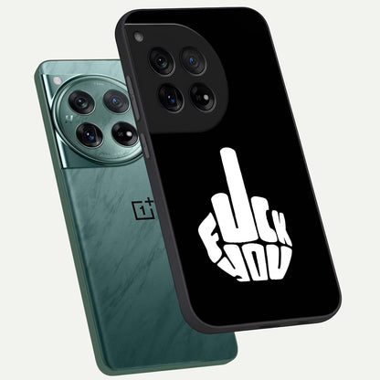  Rebel Mode On phone case For OnePlus 12 showing premium glass back cover with detailed artwork