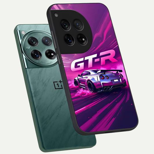  Speed Drift Legend phone case For OnePlus 12 showing premium glass back cover with detailed artwork