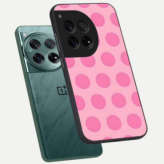  Sweet Dot Dreams phone case For OnePlus 12 showing premium glass back cover with detailed artwork