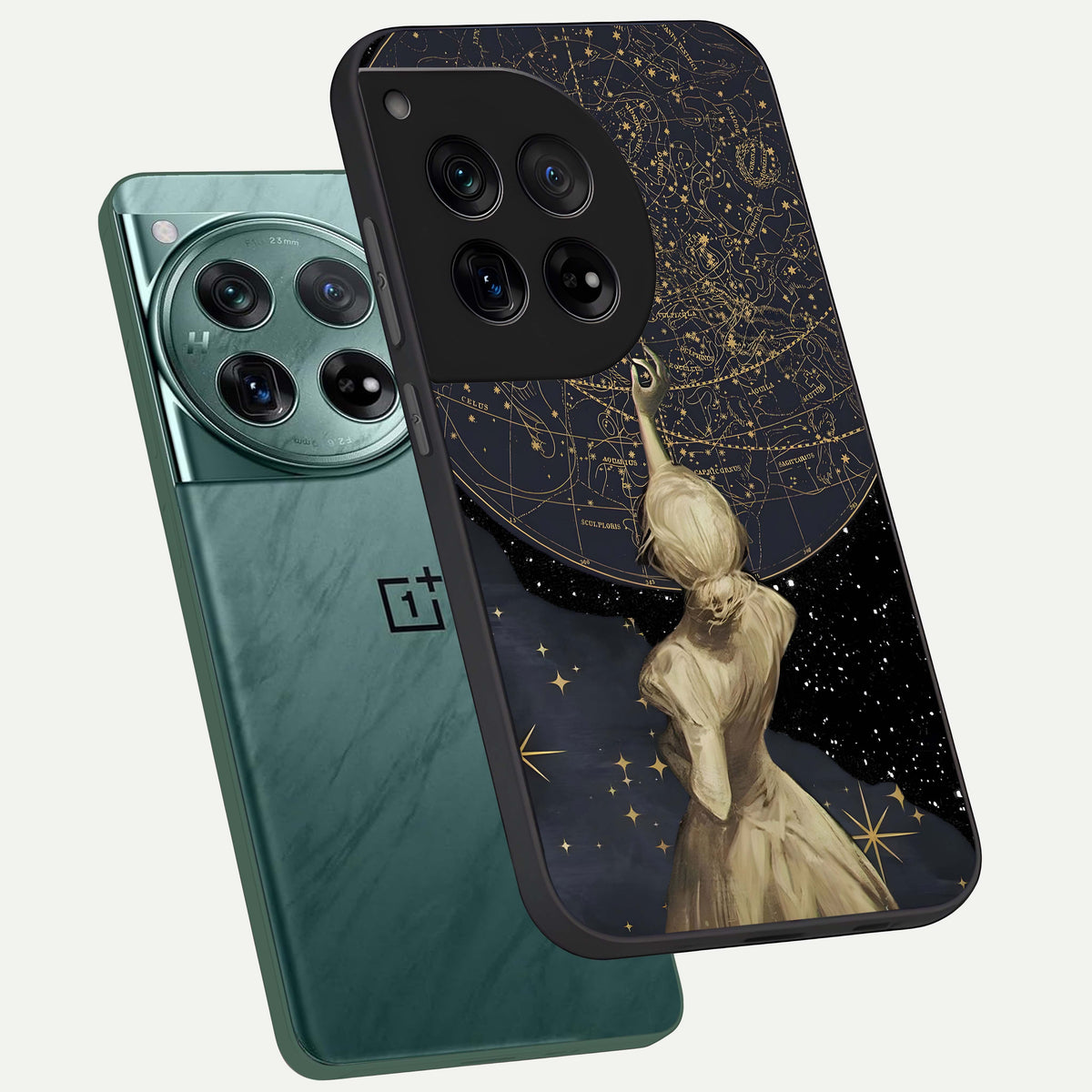  Taylor Swift Girl phone case For OnePlus 12 showing premium glass back cover with detailed artwork