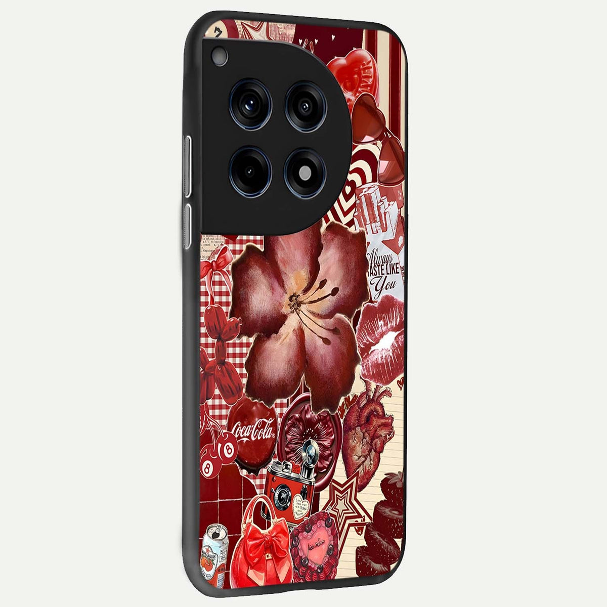  Aesthetic Little Freak back cover For OnePlus 12 slim fit glass case with vibrant aesthetic design