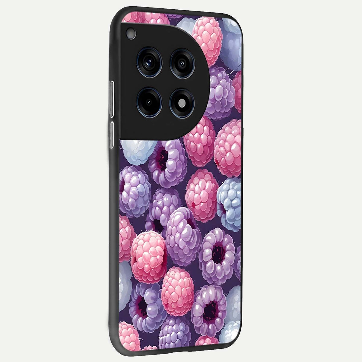  Berry Candy Pop back cover For OnePlus 12 slim fit glass case with vibrant aesthetic design