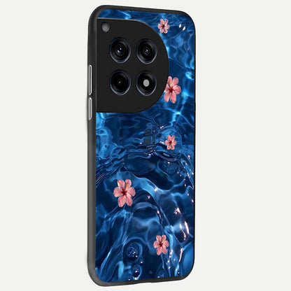  Bloom Thread Art back cover For OnePlus 12 slim fit glass case with vibrant aesthetic design